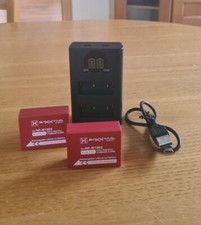 2 Batterie BAXXTAR NP-W126S 1140mAh FUJIFILM COME NUOVE + CARICABATTERIE