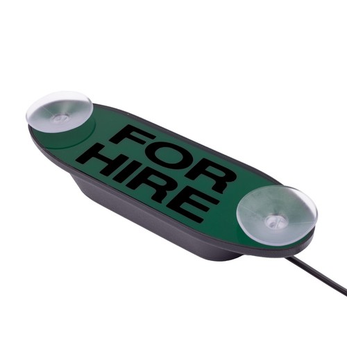For hire taxi windscreen - hire',