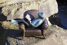 Statua in bronzo rana che