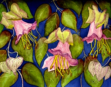 PITTURA ACQUERELLO COPPA FIORI