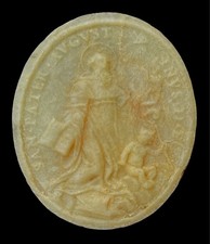 antico AGNUS DEI-PIUS IX PONT.MAX. -S.AGOSTINO XIX.