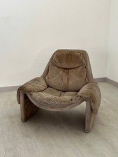 Poltrona vintage P60 in tessuto – Vittorio Introini per Saporiti, anni '70