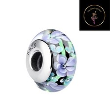 🩷 Charm perline fiore nero