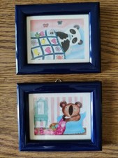 Quadretti piccoli per cameretta, koala e panda, pupazzetti per bambini [3]