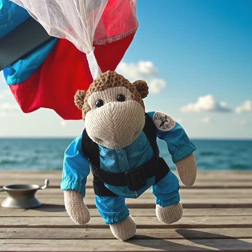 Monkey paracadute - monkey,