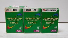 3 RULLINI FOTOGRAFICI FUJI APS FUJIFILM ADVANCED PHOTO SYSTEM NEXIA A200 SCADUTI