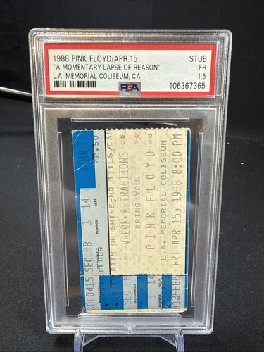 Biglietto pink floyd 1988 - pink, stub