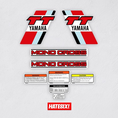 Adesivo decalcomania yamaha - decalcomania, tt