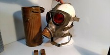 Maschera antigas tedesca WW II German Gas Mask seconda guerra mondiale