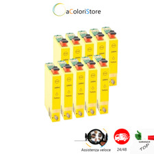 10 CARTUCCE Gialle PER EPSON