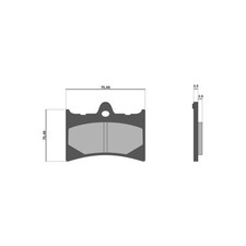 Malossi brake pads - mhr, gilera