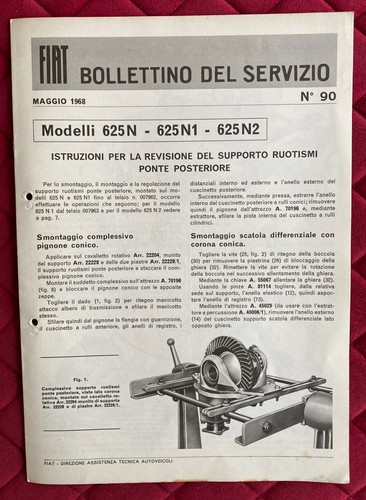 Fiat bollettino del servizio - fiat,