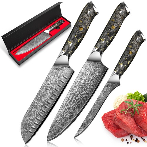 Coltello santoku damascato - damascato,