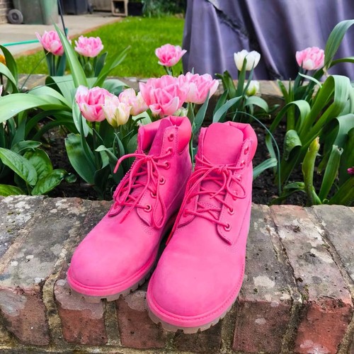 Timberland stivali nabuk - stivali, rosa