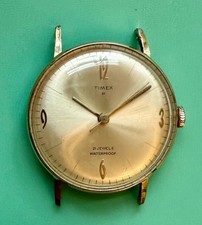 Orologio Vintage Timex Marlin 21 Jewel Gran Bretagna Buone Condizioni Funzionante!