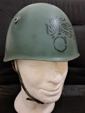 elmetto GRIGIO VERDE  m33 - Carabinieri con fiamma anni 50