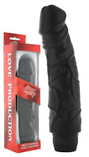 Vibratore vaginale realistico nero fallo anale vibrante dildo pene finto sextoys