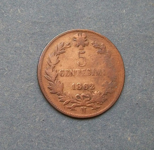 Centesimi 1862 zecca n - 5,