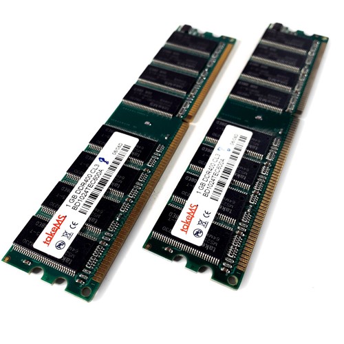 Memoria ram 1gbx2 - ram, 400mhz