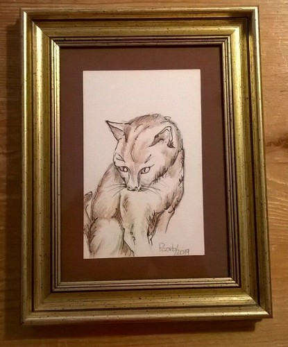 Piccolo quadro con gatto