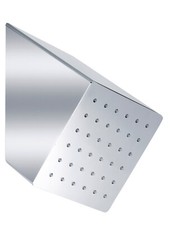 soffione doccia quadrato 15x15 cm, jacuzzi, acciaio, ottime condizioni, nuove