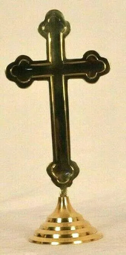 Croce cristiana ottone - cristiana, in