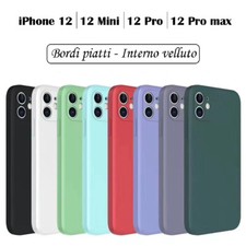 Cover Custodia per Apple iPhone 12 / Pro / Max in silicone TPU Bordi Piatti