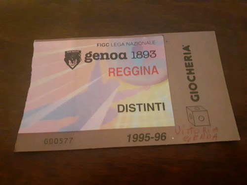 Biglietto stadio calcio - calcio, genoa