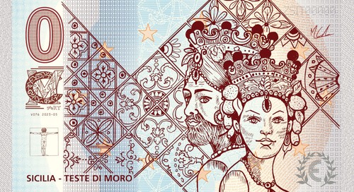 Banconota euro zerosouvenir - 0,