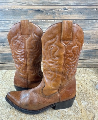 Stivali cowboy vintage marroni - cowboy,