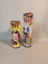 PLASTIC CITY Italocremona Vintage anni '60/70 2 tubi+ pezzi