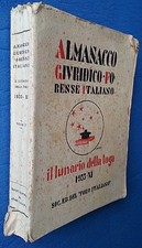 ALMANACCO GIURIDICO FORENSE ITALIANO IL LUNARO DELLA TOGA II° VOL. FORO IT. 1933