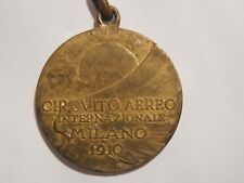 medaglia circuito aereo milano 1910