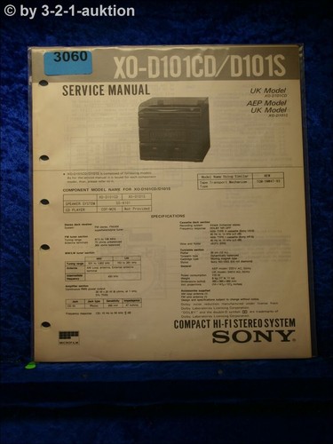 Manuale servizio sony xo - sony,