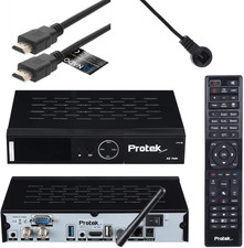 Protek X2 4K UHD Twin SAT Ricevitore – E2 Linux – 2 X DVB-S2 Tuner – Wifi WLAN, 