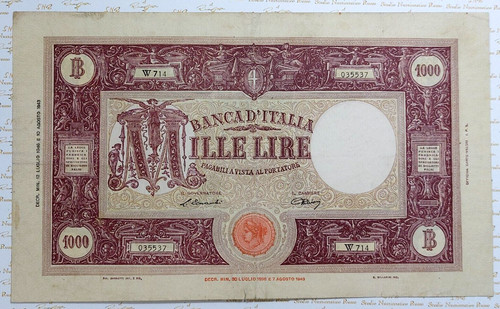 1000 lire barbetti grande - grande, m