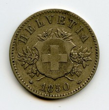 Suisse Helvetia - 1850 - 20