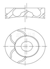 Pistone motore rivestito 010
