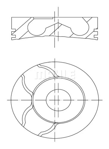 Pistone motore rivestito - , 010