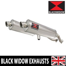 Kit Silenziatore Doppio Scarico GW 250 Inazuma 2012-2017 400mm Ovale Inox 400SS