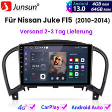 Autoradio 4+64 GB Carplay 8 core GPS NAVI BT FM DAB+ per Nissan Juke F15 2010-2014
