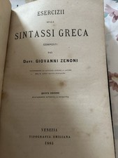 Esercizi sulla Sintassi Greca