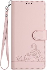 Coque Portefeuille Cuir Rose