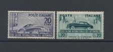 1950-51 Italia - Repubblica, 32.+33. Salone dell'Automobile di Torino, 2 valori, n. 617-655, MNH**