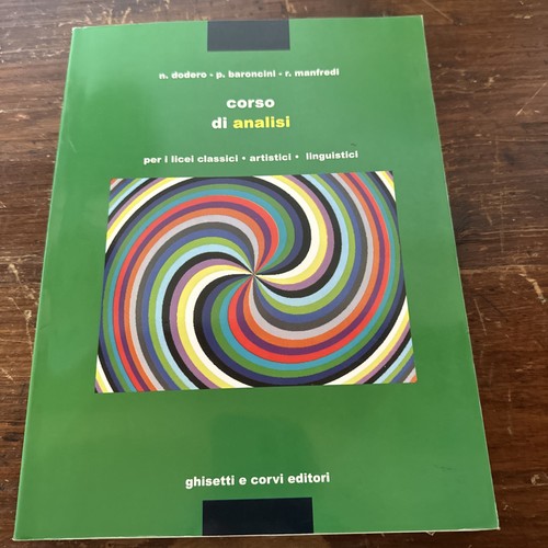 Corso analisi per i - per, licei