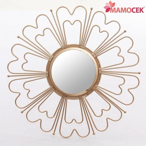 Specchio metallo oro bronzo - specchio,