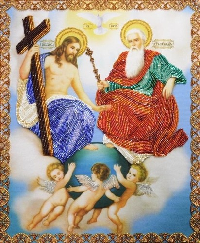 Santissima trinità kit ricamo - trinità,