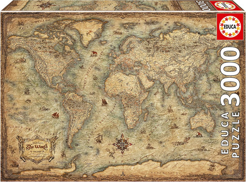 Mapamundi puzzle di 3000 - -,