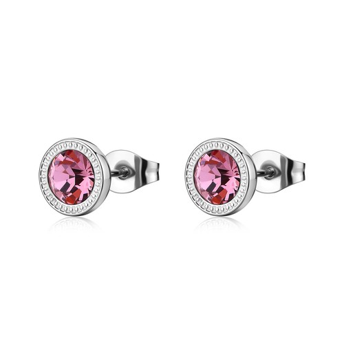Orecchini cristallo rosa - orecchini,