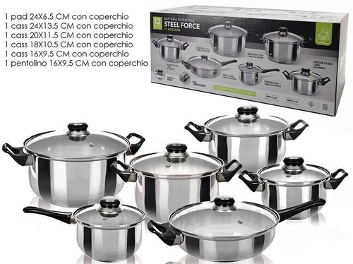 Batteria pentole set pz - batteria,
